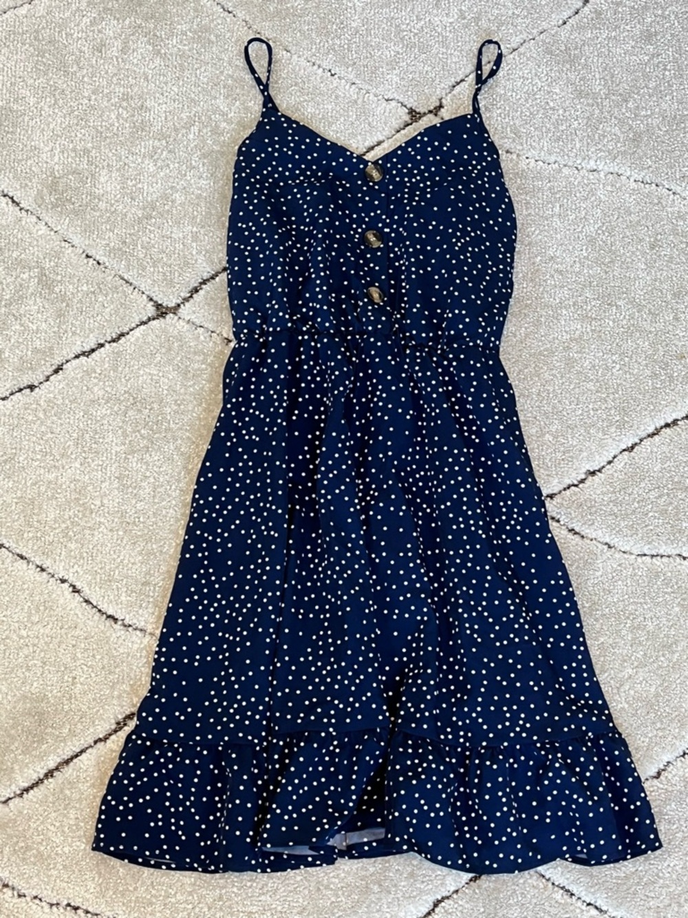 Flowy polka dot summer dress